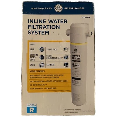 GE In-line Water Filtration System for Refrigerators or Icemakers GXRLQK - Image 1 of 4