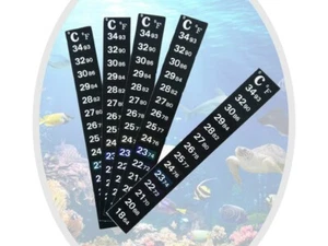 5 x LCD Digital Acuario Pecera Termómetro Temperatura Adhesivo Doble Escala - Imagen 1 de 4
