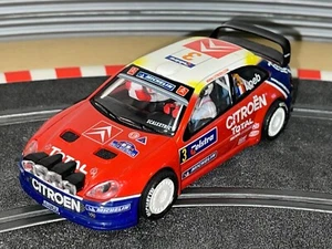 1013- Scalextric TecniToys CITROËN XSARA T4 WRC Loeb #3 Total slot car 1:32 scx - Imagen 1 de 3