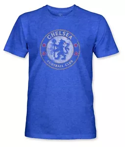 Chelsea FC Color Logo Premium Triblend T-Shirt Royal Blue - 1863FC - New - Picture 1 of 1