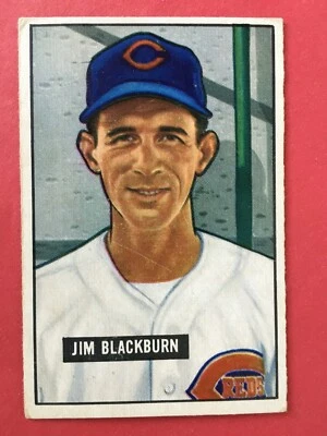 1951 BOWMAN baseball card, Jim Blackburn #287 - Image 1 of 2