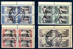 SPAIN-TANGIER - SPAGNA-TANGERI - 1946 - Francobolli di beneficenza.Quartina.R423 - Imagen 1 de 1