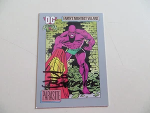 1991 IMPEL DC I COSMIC PARASITE CARD SIGNED JON BOGDANOVE, WITH POA - Picture 1 of 2