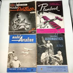 Model Aviation Magazine 1948, 49, 50 And Model Aeronautics 1949 Planbook - Picture 1 of 11