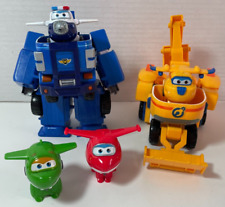 Super Wings Transforming Vehicles Donnie's Dozer Paul's Police Cruiser + 2 Other