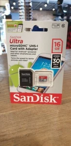 SanDisk Ultra MicroSDHc UHS-I Card with Adapter - Picture 1 of 1