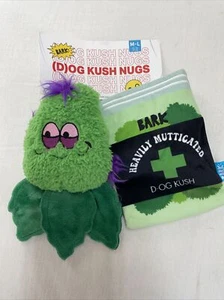 🐶 Bark Box Dog Kush Nugs 420 Weed Dog Toy M/L 2-Part Treat Dispenser Mary Jane - Picture 1 of 3