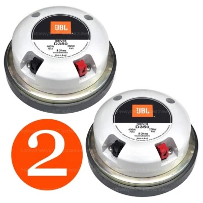 2 x JBL D350 PANCADAO Super Midrange Drivers 200 Watt RMS 8 ohms (PAIR) - Image 1 of 4