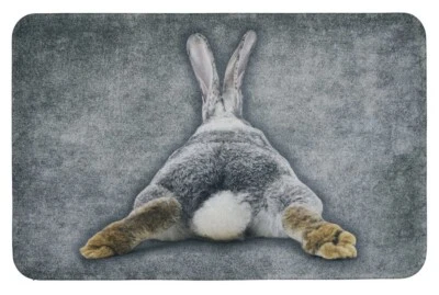 Mars & More * Fußmatte * Hase * Schmutzmatte waschbar Schmutzfangmatte Kaninchen - Bild 1 von 4