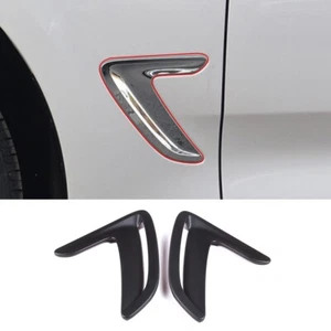 2 PIEZAS guardabarros lateral negro mate Air Vent Cover Trim para BMW Serie 3 GT F34 2012-18 - Imagen 1 de 5