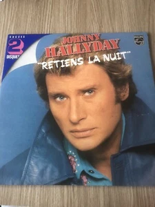 JOHNNY HALLYDAY RETIENS LA NUIT 2 DISQUES DOUBLE VYNILE LP 33 TOURS - Picture 1 of 2