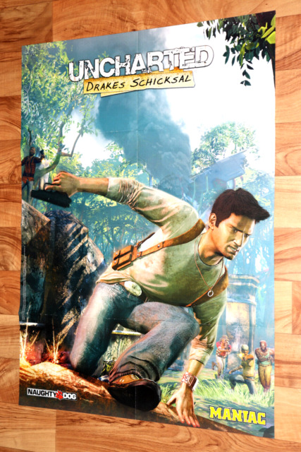 Uncharted 3 Drake's Deception PS3 Ps4 Promo Poster / Ad Art Print  Advertisement