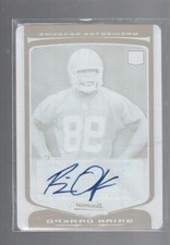 BRIAN ORAKPO 2009 BOWMAN CHROME CYAN PRINTING PLATE ROOKIE AUTO CARD #147 1/1