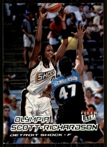 2000-01 Ultra WNBA Olympia Scott-Richardson /1 Detroit Shock #84 - Picture 1 of 2