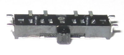 5 X 1 Pole / 3 Position Miniature SMD Slide Switch - 4 Pins - Alps SSSS8 Series - Image 1 of 4
