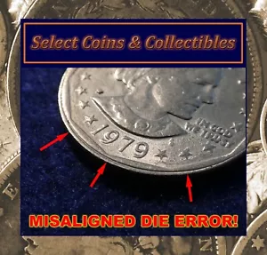 1979-P Susan B Anthony Dollar with Misaligned Die Error #2346 - Picture 1 of 14