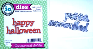 Impression Obsession Happy Halloween Thin Metal Cutting Die DIE1115-G - Picture 1 of 3