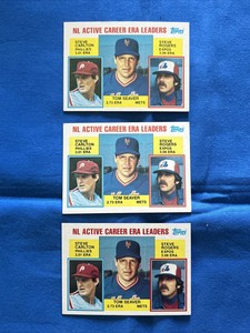 1984 Topps (3) NL Active Career ERA Leaders Seaver/Carlton/Rogers #708 Nm-mt