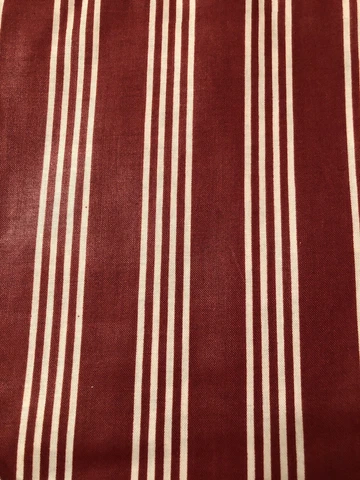 Longaberger Bread Basket Liner - Berry Red Stripe Cover