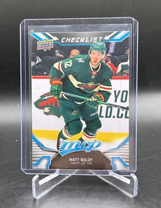 Lista de verificación azul MVP de cubierta superior Matt Boldy CL 2022-23 RC #250 - Imagen 1 de 2