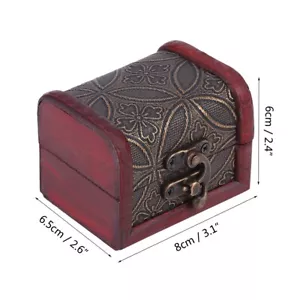 Classical Wooden Jewelry Necklace Bracelet Storage Box Chest Case Holder - Picture 1 of 14