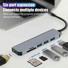 6 in 1 USB C Dongle Type C Hub to HDMI with 4K Output, SD/TF Card Reader USB 3.0