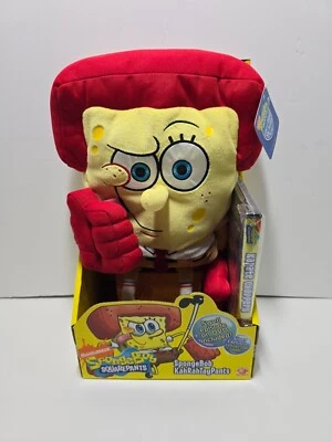 Rare Spongebob Squarepants Kahrahtay Pants Plush & Karate Choppers DVD 12" 2009 - Image 1 of 4