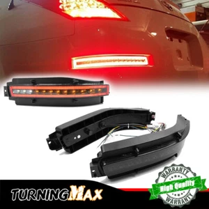 4-in-1 Smoked LED Rear Fog Brake Lights Turn Signal Lamp For 2003-09 Nissan 350Z - Picture 1 of 12