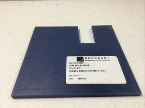 Tivar 88 Placa Azul .25 x 6” x 6” Cepillado 2 Lados Mosquitera +/- Corte Cuadrante 0,010 - Imagen 1 de 7