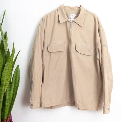 Calvin Klein Hombre Pana Cremallera Beige Vintage Foto 1 de 4