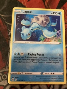 Pokémon TCG Lapras Sword & Shield: Brilliant Stars 031/172 Regular Rare-NM - Picture 1 of 2