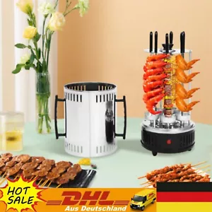 Vertikaler Elektrogrill Schaschlikgrill Tischgrill Dönergrill 6 Spieße Kebab BBQ - Bild 1 von 20