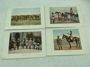 4 stampe fotografiche originali esercito indiano C 1901 collezione molto rara - Foto 1 di 15