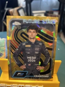 Drivers Jak Crawford #33 dorado 20/50 Topps edición zafiro cromado 1F2 2024 - Imagen 1 de 4