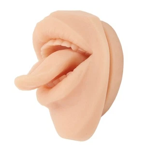 Silicone Tongue Mouth Model 3D Simulation Soft Flexible Reusable Piercing - Picture 1 of 22