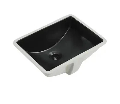 Swiss Madison SM-UM624 Plaisir 18-1/2" Rectangular Ceramic - Black (H - Image 1 of 4