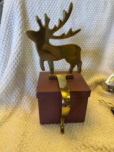 Restaurationsbeschläge RENTIER Weihnachten Strumpfhalter Langarm Mantel Messing - Bild 1 von 7
