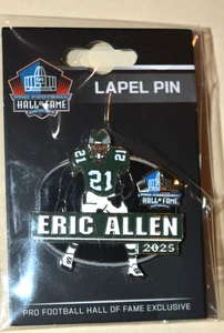HALL Of FAME GREATEST OF GAME LAPEL PIN: "Eric Allen - Class 2025" New/Sealed - Picture 1 of 6