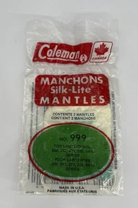 Coleman Lantern Silk Lite Mantles NO. 999 Hi-Power Bright Formula 2 Pack - Picture 1 of 2