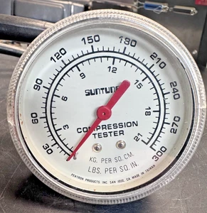 Sun Tune Compression Tester 0-300lbs. AS IS SUNTUNE - Foto 1 di 3