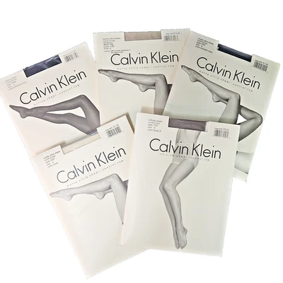 Medias Calvin Klein Sheer Control Top Años 90 Talla A, 5 Pr Variedad Colores Estilos Foto 1 de 4