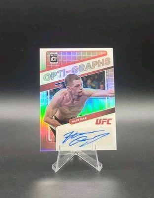 2022 Panini Donruss Opti-Graphs Auto Nate Diaz Auto #OG-NDZ Mint Condition  - Image 1 of 4