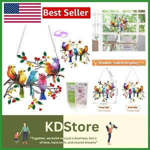Spring Birds Diamond Painting Kit – DIY 5D Pendant Art for Home & Window Decor - Picture 1 of 9