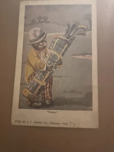 Tarjetas postales antiguas afroamericanas “Caddy” - Imagen 1 de 3