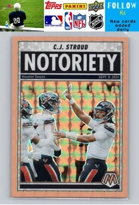 2025 Panini Mosaic #5 C.J. Stroud Notoriety Mosaik orange fluoreszierend - Bild 1 von 2