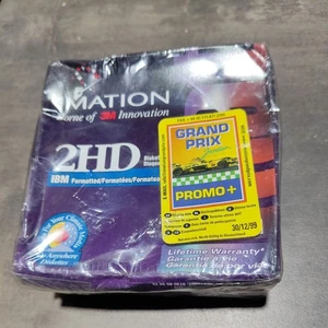 Vintage Imation Diskettes IBM Formatted 2HD Floppy Disks - Pack of 10 New - Afbeelding 1 van 6