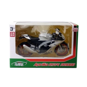1:12 Aprilia RSV4 RR1000 Motorrad Modell Diecast Motorrad Spielzeug Silber - Bild 1 von 5