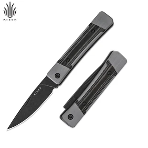 Kizer Little Grand EDC Folding Knife Nitro-V Blade G10 & Micarta Handle V2670A2 - Picture 1 of 7