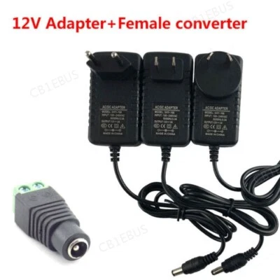 DC 12V 1/2/3A Transformer Power Supply LED Adapter Charger For LED Strip CB1 - Image 1 of 4