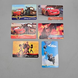 Disney Gift Card Pixar Movies No Value - Choose Your Design - Picture 1 of 7